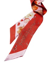 Ferragamo pomegranate-print silk bandeau scarf