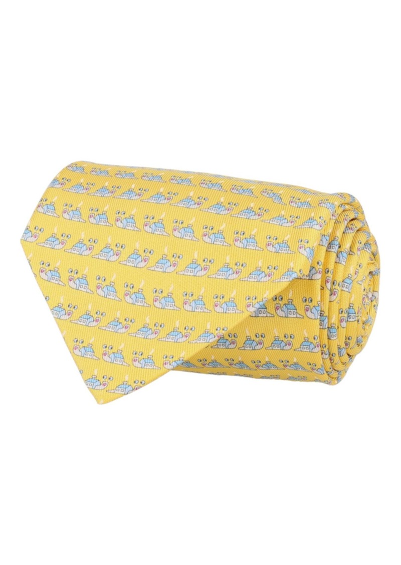 Ferragamo Printed Silk Tie