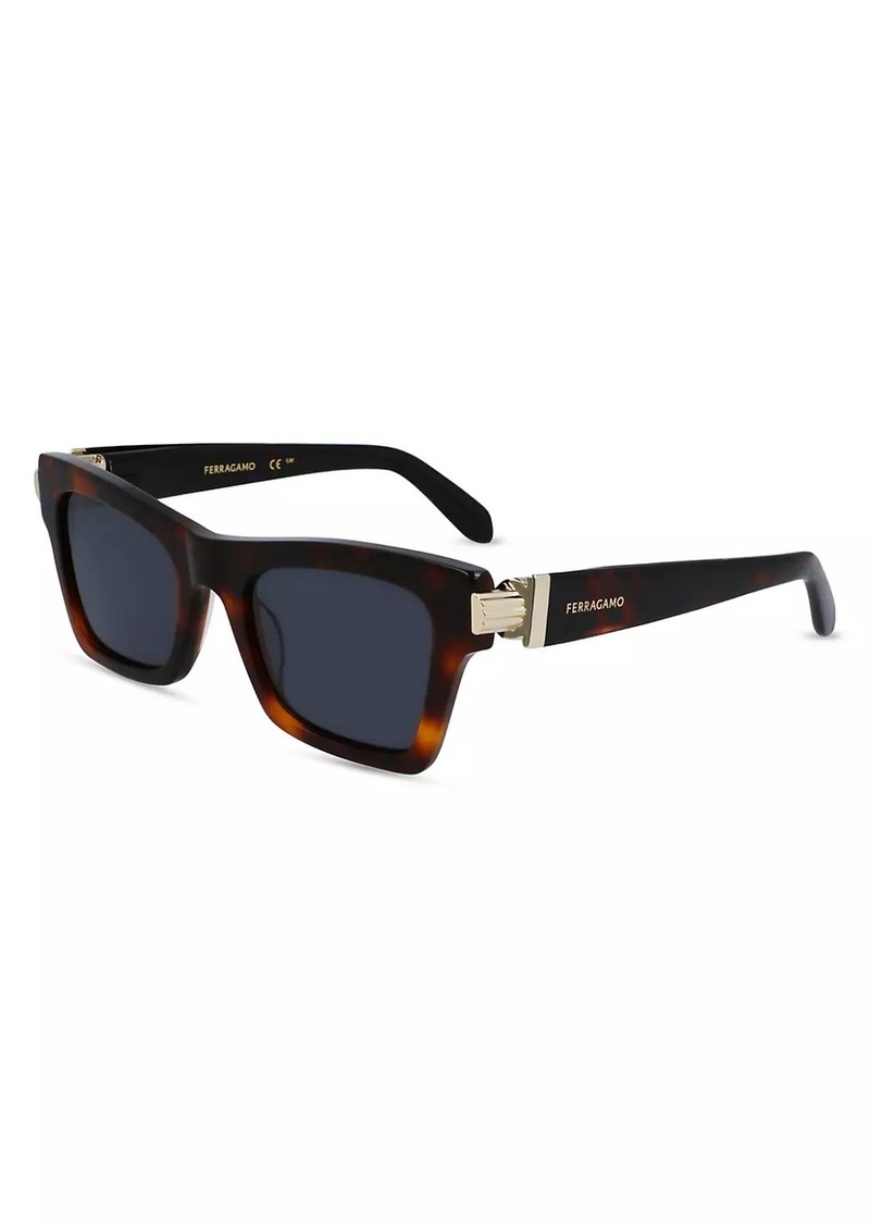 Ferragamo Prisma 52MM Rectangle Sunglasses