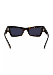 Ferragamo Rivets 53MM Rectangular Sunglasses