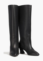 Ferragamo - Antea pebbled-leather knee boots - Black - US 9.5