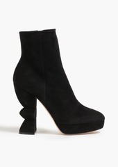 Ferragamo - Calla suede ankle boots - Black - US 9