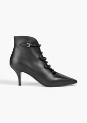 Ferragamo - Ciconia 70 leather ankle boots - Black - US 9.5