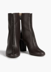 Ferragamo - Joy knotted leather ankle boots - Brown - US 6.5