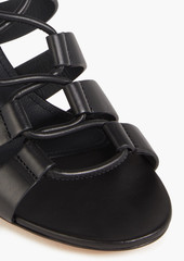 Ferragamo - Sirmio 55 lace-up leather sandals - Black - US 5.5