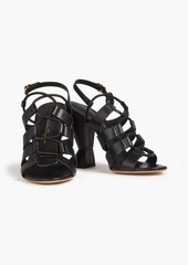 Ferragamo - Sirmio leather slingback sandals - Black - US 6.5