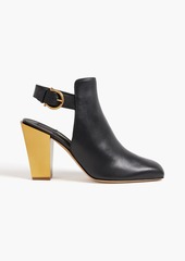 Ferragamo - Tovel leather mules - Black - US 6