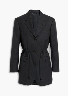 Ferragamo - Pinstriped wool-twill blazer - Gray - IT 40