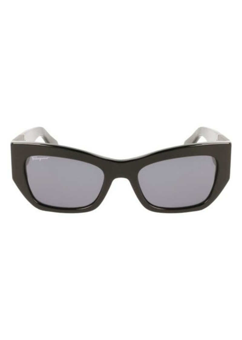 FERRAGAMO 54mm Modified Rectangular Sunglasses
