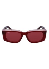 FERRAGAMO 54mm Rectangular Sunglasses