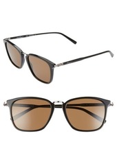 Salvatore Ferragamo 54mm Square Sunglasses in Black at Nordstrom