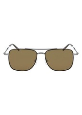 FERRAGAMO 56mm Rectangle Sunglasses