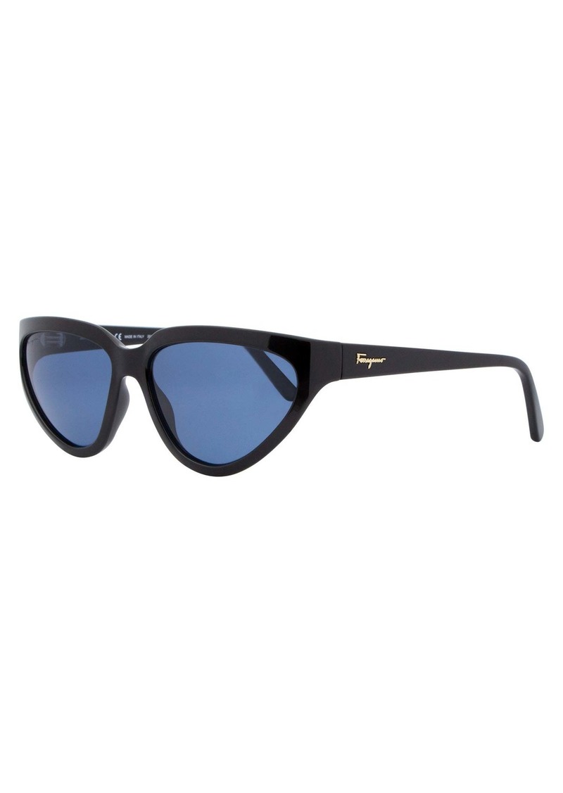 Salvatore Ferragamo Cateye Sunglasses SF1017S 001 Black 60mm 1017