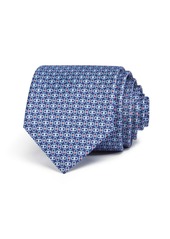 Salvatore Ferragamo Enne Mini Linked-Gancini Silk Classic Tie