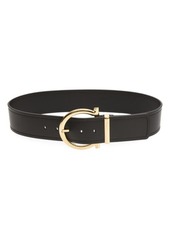 FERRAGAMO Gancio Leather Belt