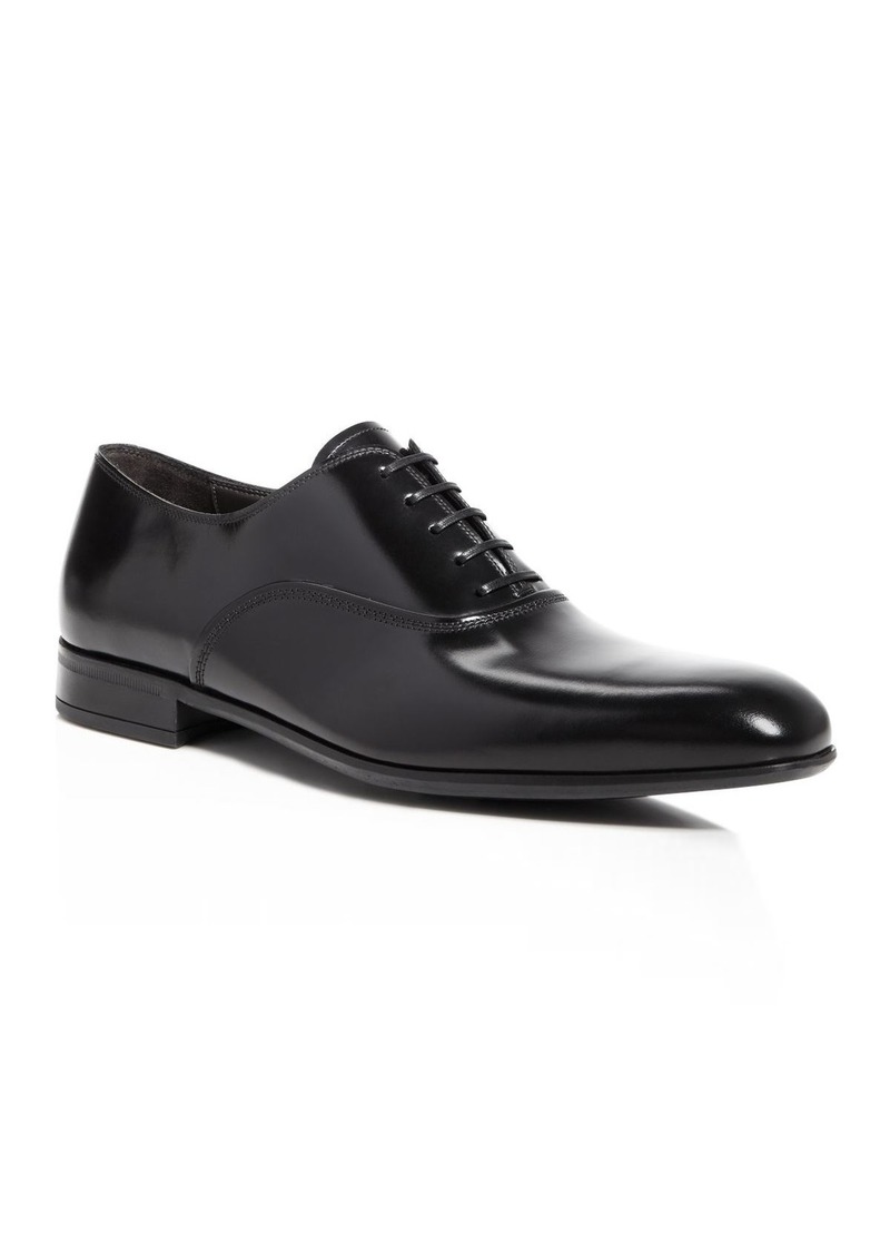 Dunn Leather Almond Toe Oxford Shoes 