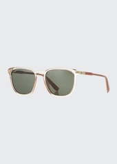 FERRAGAMO Men's Thin Square Plastic Sunglasses