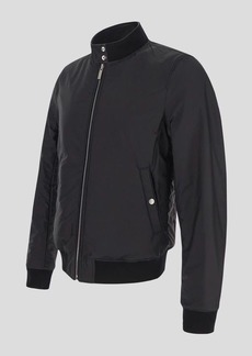 Salvatore Ferragamo Reversible Leather And Polyester Bomber Jacket