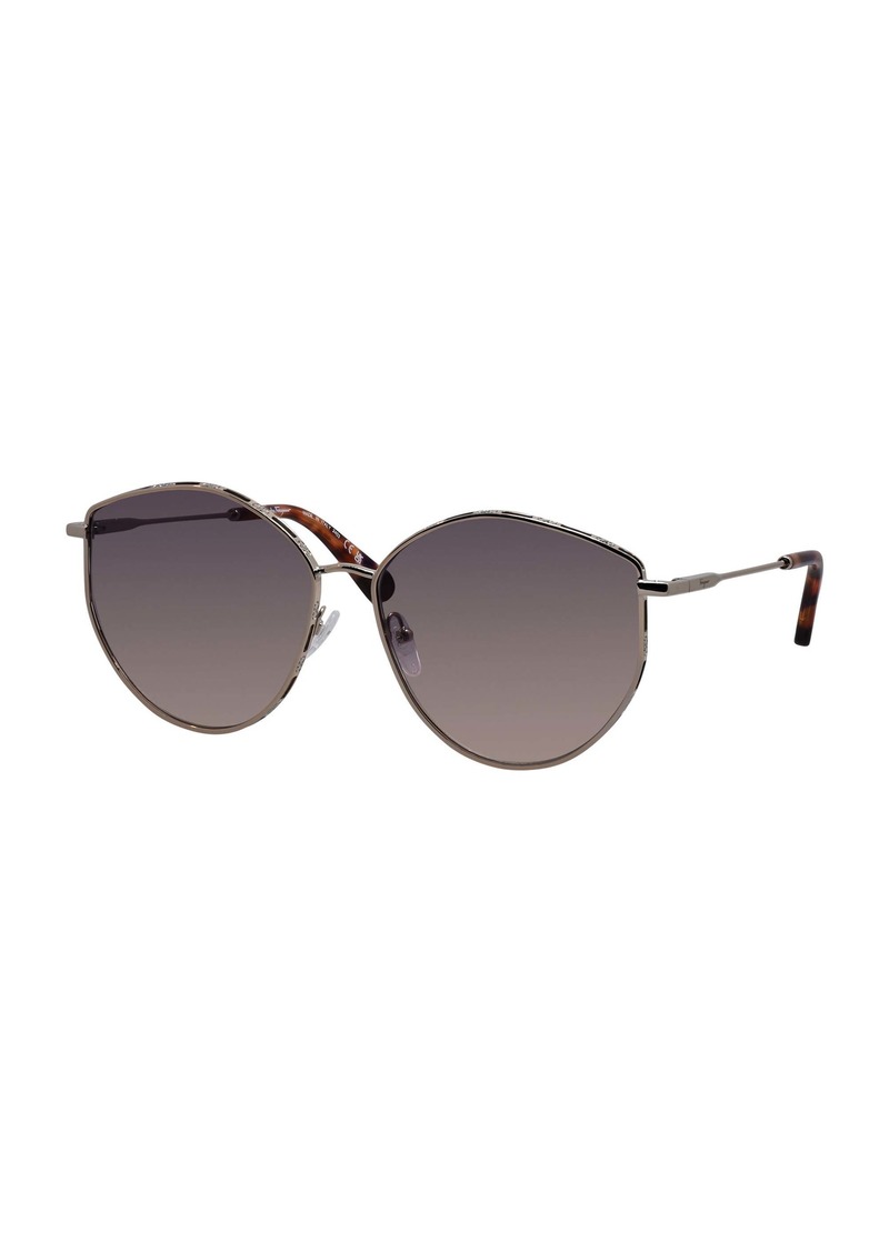 Salvatore Ferragamo SF 264S 754 60mm Womens Irregular Sunglasses