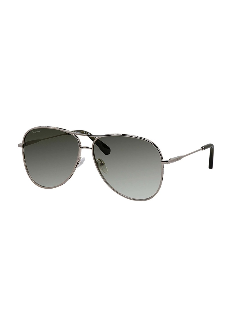 Salvatore Ferragamo SF 268S 709 62mm Womens Pilot Sunglasses