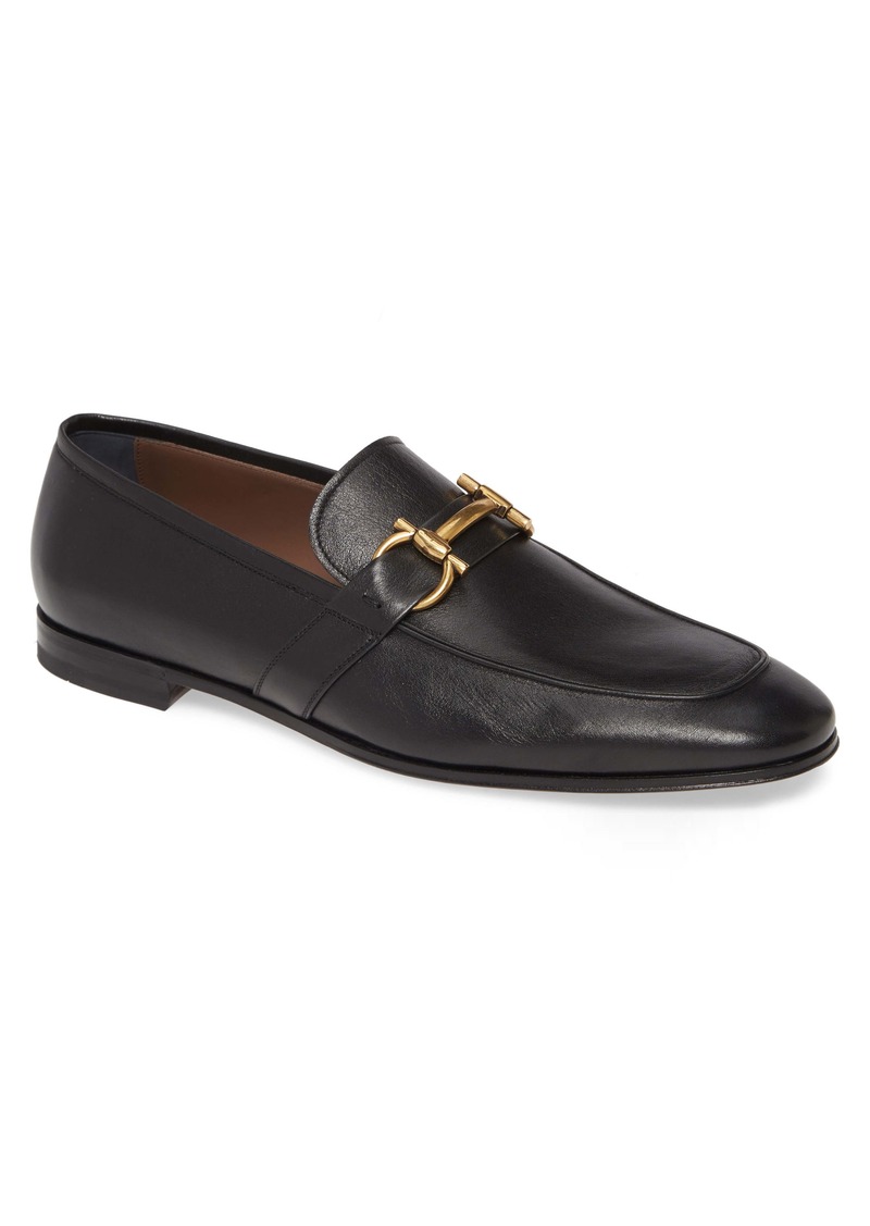 sherman gancini bit leather loafers