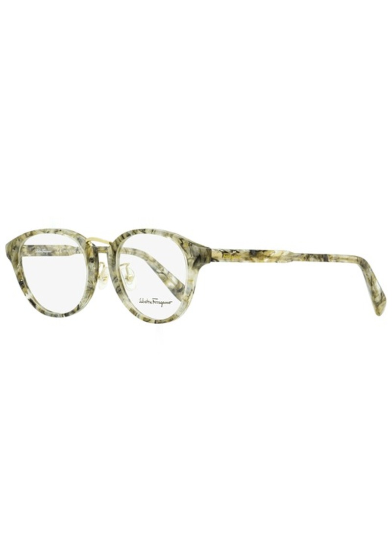 Salvatore Ferragamo Women's Oval Eyeglasses SF2820A 277 Brown Greige Stone 51mm
