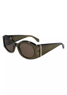 Ferragamo Sculpture SF2008SL 55MM Oval Sunglasses