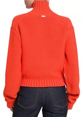 Ferragamo Shaker-Stitch Turtleneck Sweater
