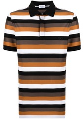 Ferragamo short-sleeved striped polo shirt