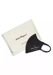 Ferragamo Silk Brand Logo Face Mask