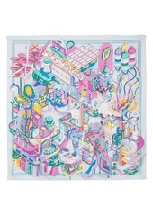 Ferragamo silk graphic-print scarf