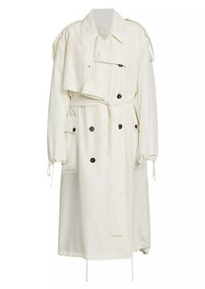 Ferragamo Silk Haboutay Trench Coat