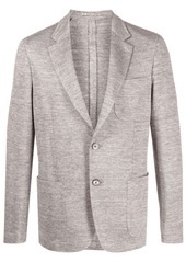 Ferragamo single-breasted linen-blend blazer