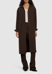 Ferragamo Single Breasted Wool Long Jacket