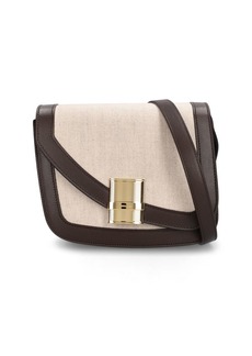 Ferragamo Small Fiamma Canvas Shoulder Bag