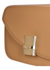 Ferragamo Small Fiamma Leather Shoulder Bag