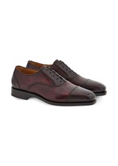 Ferragamo square-toe leather oxford shoes