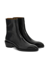 Ferragamo squared-toe leather ankle boots