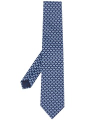 Ferragamo strap-print silk tie