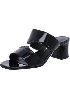 Ferragamo Tot 55 Womens Patent Leather Dressy Slide Sandals