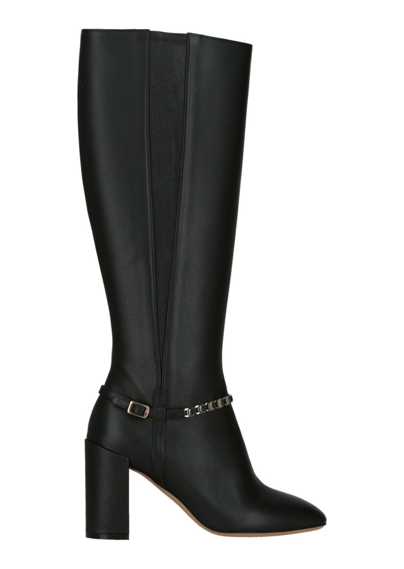 Ferragamo Triba Leather Knee-High Boots