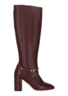 Ferragamo Triba Leather Knee-High Boots