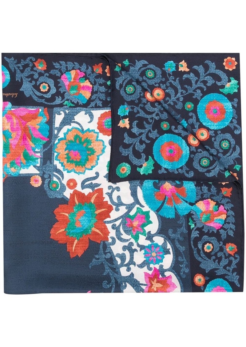 Ferragamo Uzbekistan floral-print silk scarf