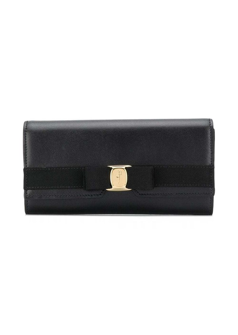 Ferragamo Vara bow wallet