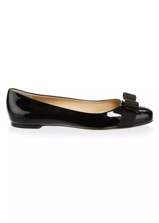 Ferragamo Varina Patent Leather Ballet Flats