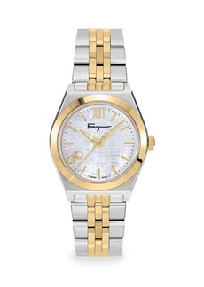 Ferragamo Vega 28MM Two Tone Stainless Steel Bracelet Watch