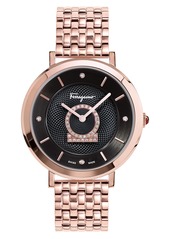 Salvatore Ferragamo Minuetto Diamond Bracelet Watch