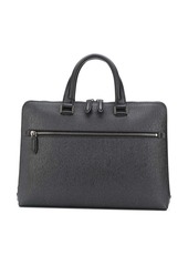 Ferragamo zipped textured briefcase