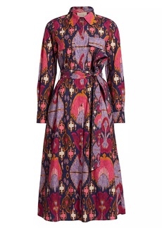 Figue Bassa Printed Midi Shirtdress