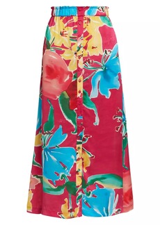 Figue Bastien Floral Midi-Skirt